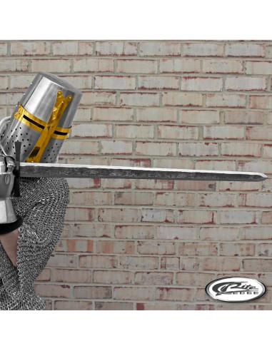 Espada forjada SZCO 102.87 cm acero al carbono cuero