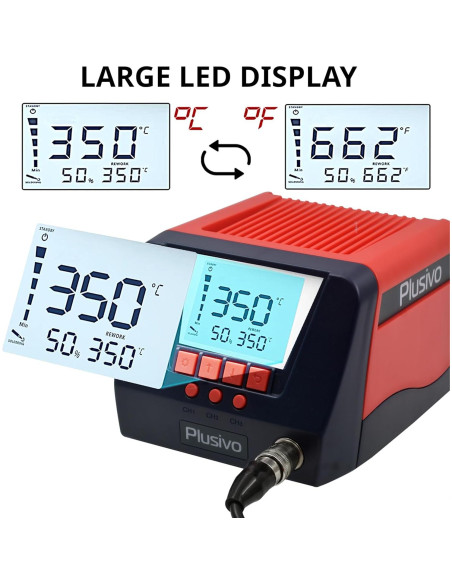 Estación de Soldadura 90W Wider 10002 con Pantalla Digital