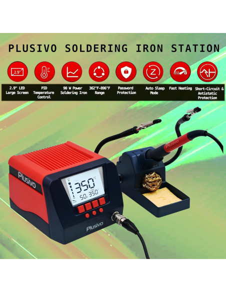 Estación de Soldadura 90W Wider 10002 con Pantalla Digital