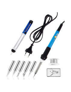 Kit de Soldador Hicello 60W Temperatura Ajustable 9 Piezas