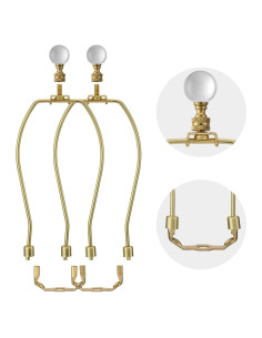 Juego de Arpa de Lámpara EIFHYT 20,83 cm Oro 2 Piezas