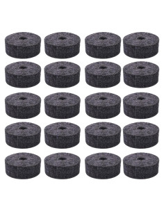 Arandelas de Fieltro A-xctoe para Platillos de Batería 20 Piezas