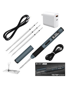 Kit de Soldador ALIENTEK T80 100W Pantalla OLED Portátil