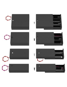 Soporte de Batería AA DAIERTEK con Interruptor - 8 Piezas