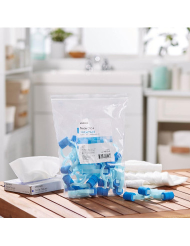Pinzas Nasales Desechables McKesson - 25 Unidades, Azul