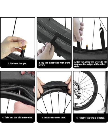 2 Cámaras de Bicicleta 14" x 1.75-2.15 Listenman + Kit Reparación