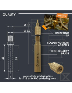 Puntas de Soldadura Ruthex 900M - Inserciones M2 a M8 2