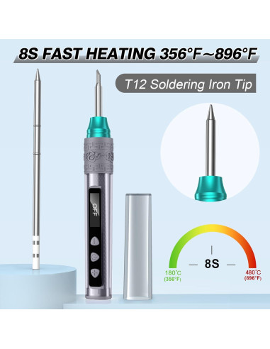 Kit de Soldador Crtsweker Digital 180-480C Pantalla OLED