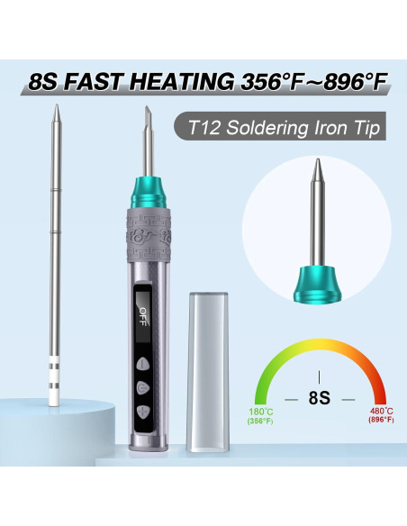 Kit de Soldador Crtsweker Digital 180-480C Pantalla OLED