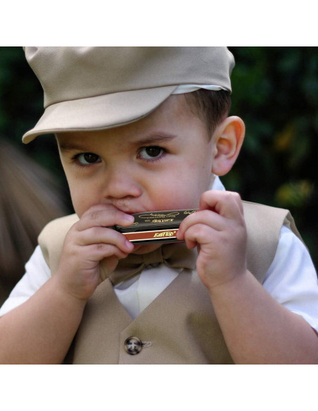 Armónica Diatónica East Top 10 Agujeros Clave de A Negra