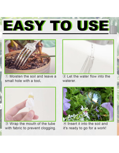 4 Esferas de Riego Pynqdfu de Vidrio 22 cm Arcoíris