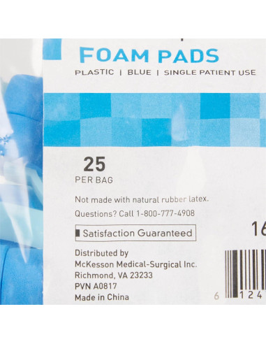 Pinzas Nasales Desechables McKesson - 25 Unidades, Azul