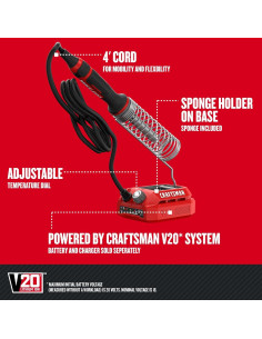Soldador Inalámbrico CRAFTSMAN V20 20W Ajustable 204-482C 2