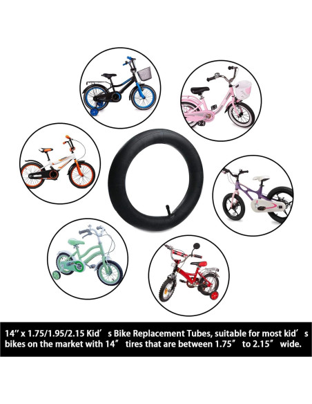 2 Cámaras de Bicicleta 14" x 1.75-2.15 Listenman + Kit Reparación
