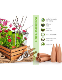 Juego de Regadores de Cerámica Terracota B SEPOR 6 Piezas 2