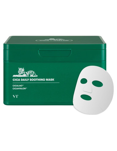 Máscara Diaria Calmante VT COSMETICS CICA 30 Hojas Hidratante