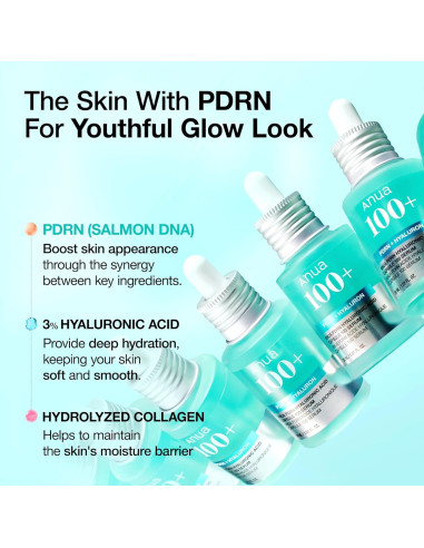 Suero Facial Anua PDRN 30ml - Ácido Hialurónico Hidratante