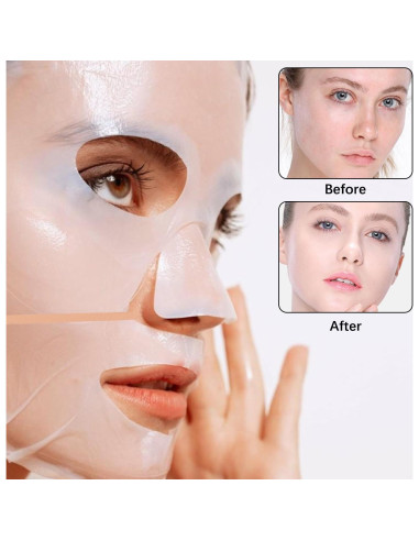 Mascarilla Facial de Colágeno Vizela - 4 Piezas Hidratantes