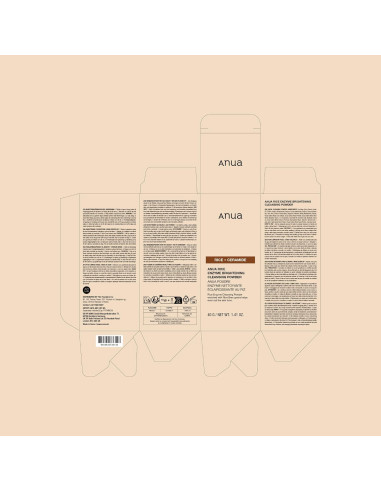 Polvo Limpiador Facial Anua con Agua de Arroz 40g - Cuidado Piel Seca