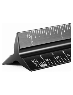 Regla Triangular de Metal 30 cm DAGONGREN para Arquitectura