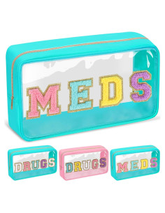 Bolsa de Medicina Transparente Izuzta Verde 27.5x15.5cm