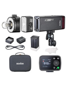 Flash Godox AD200 Pro II 200Ws Bi-Color TTL Inalámbrico