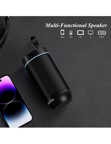 Altavoz Bluetooth Comiso X26 Impermeable 24H Sonido HD 360