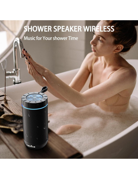 Altavoz Bluetooth Comiso X26 Impermeable 24H Sonido HD 360