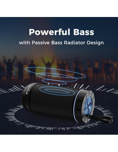 Altavoz Bluetooth Comiso X26 Impermeable 24H Sonido HD 360