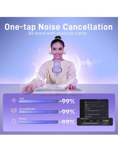 Micrófono Inalámbrico MAONO DM40 Pro USB para PC