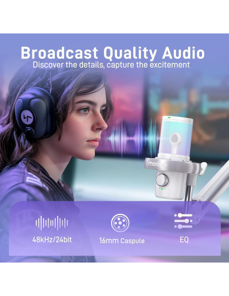 Micrófono Inalámbrico MAONO DM40 Pro USB para PC