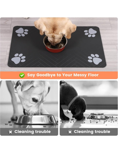 Alfombrilla Absorbente para Mascotas DK177 43x68 cm Gris