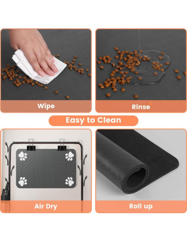 Alfombrilla Absorbente para Mascotas DK177 43x68 cm Gris