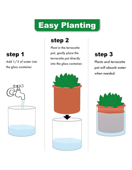 Maceta Autorriego Phoenix Vine 17.78 cm Terracota Cilíndrica