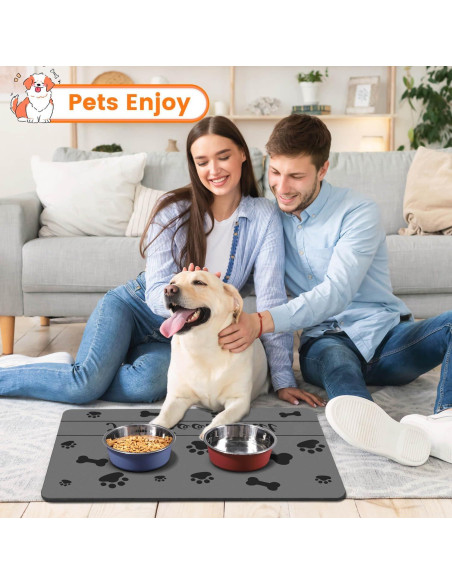 Alfombrilla Absorbente para Mascotas DK177 43x68 cm Gris