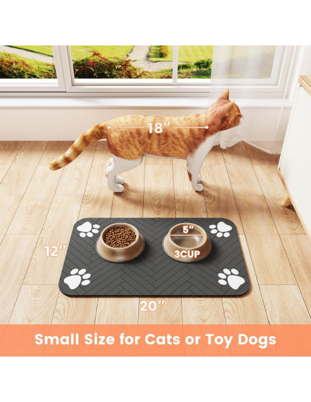 Alfombrilla Absorbente para Mascotas DK177 43x68 cm Gris