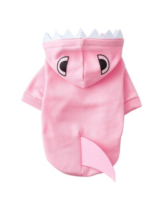 Sudadera para Perros QWINEE Tiburón Rosa Pequeña Invierno