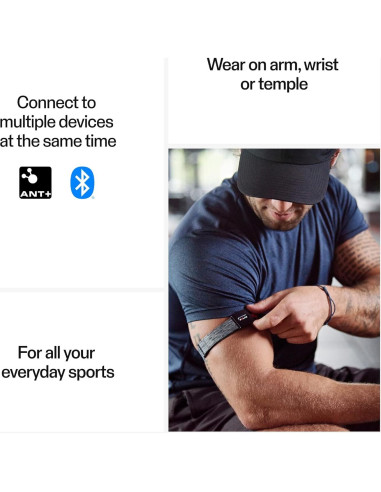 Monitor de Frecuencia Cardíaca Polar Verity Sense - Gris