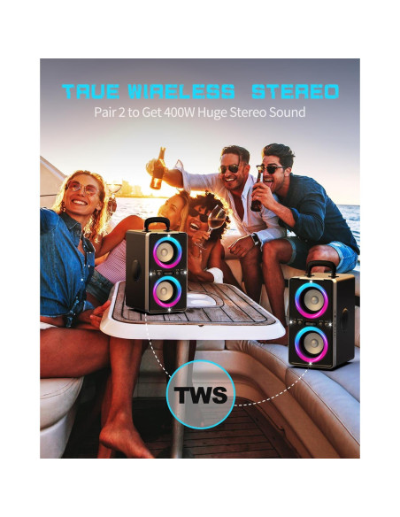 Altavoz Bluetooth YIER BB-05 200W Subwoofer Inalámbrico