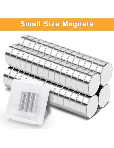 Imanes de Neodimio TRYMAG 6x2mm 60 Piezas para Manualidades