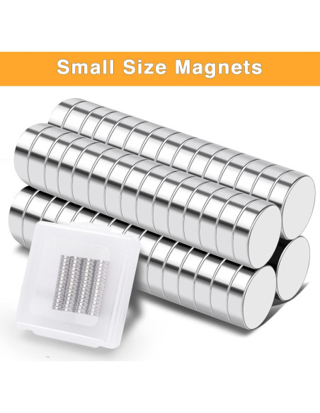 Imanes de Neodimio TRYMAG 6x2mm 60 Piezas para Manualidades