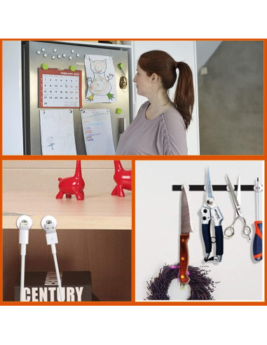 Imanes de Neodimio TRYMAG 6x2mm 60 Piezas para Manualidades