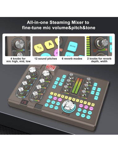 Kit de Podcast Completo con Micrófono XLR y Mezclador