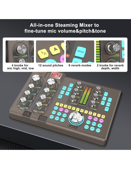 Kit de Podcast Completo con Micrófono XLR y Mezclador