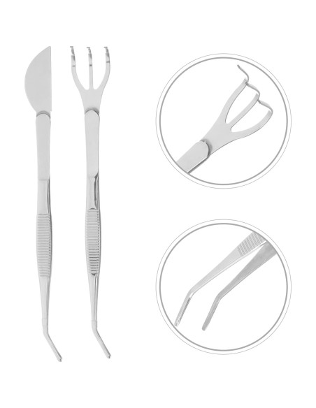 Set de Rastrillo de Bonsai Acero Inoxidable 21.95cm GANAZONO