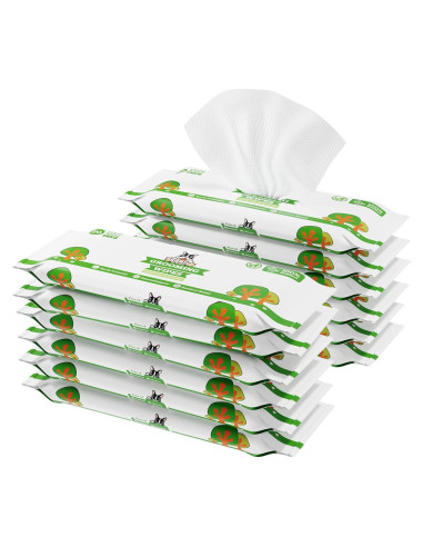 Toallitas Hipoalergénicas Pogi's 240 para Perros Té Verde