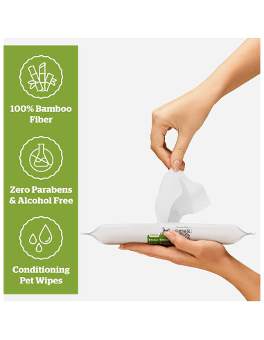 Toallitas Hipoalergénicas Pogi's 240 para Perros Té Verde