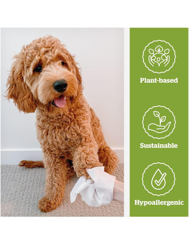 Toallitas Hipoalergénicas Pogi's 240 para Perros Té Verde