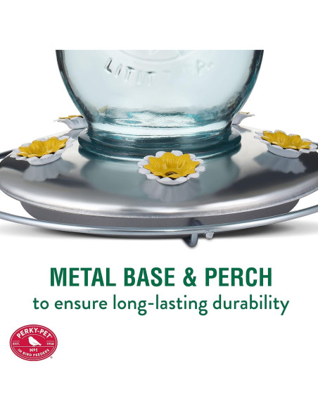 Alimentador de Colibríes Perky-Pet 785 Tarro Mason 0,95L