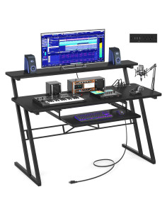 Escritorio de Estudio Armocity SD-B 47" Negro con USB